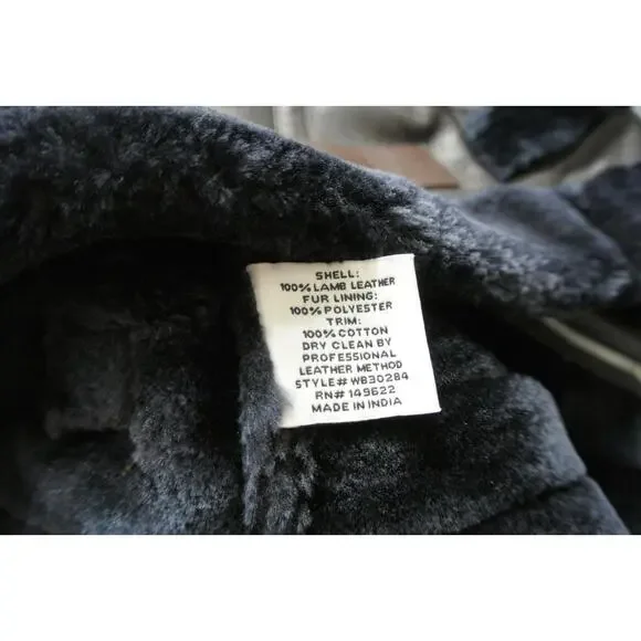 NEW, WALTER BAKER Lianna Faux Fur-Trimmed Leather Jacket - Chocolate L #C3808 - Picture 9 of 9